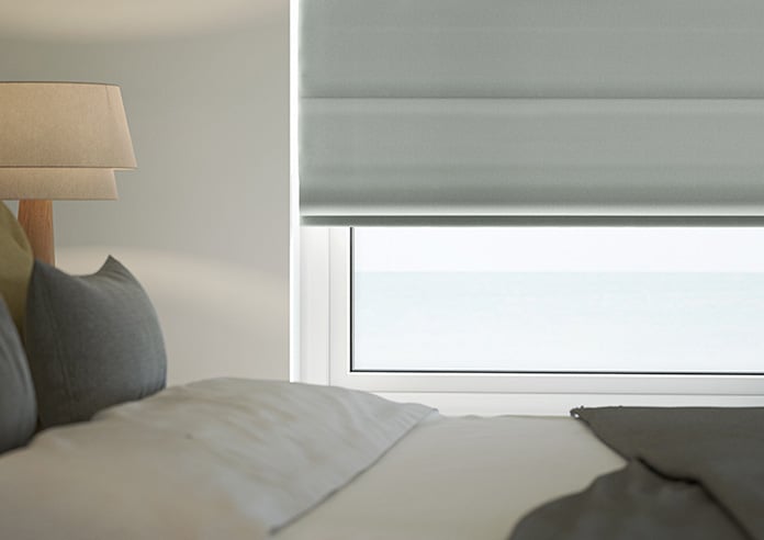 Esme, Formal Grey - Motorised Roman Blind - Image 5